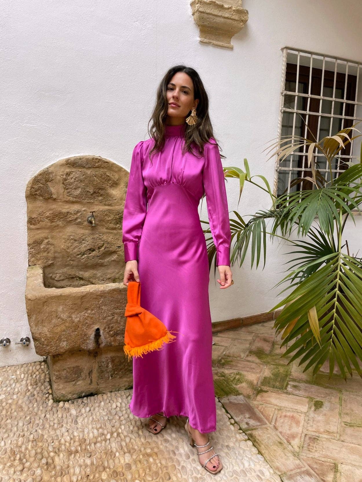 Victoria Satin Midaxi Dress