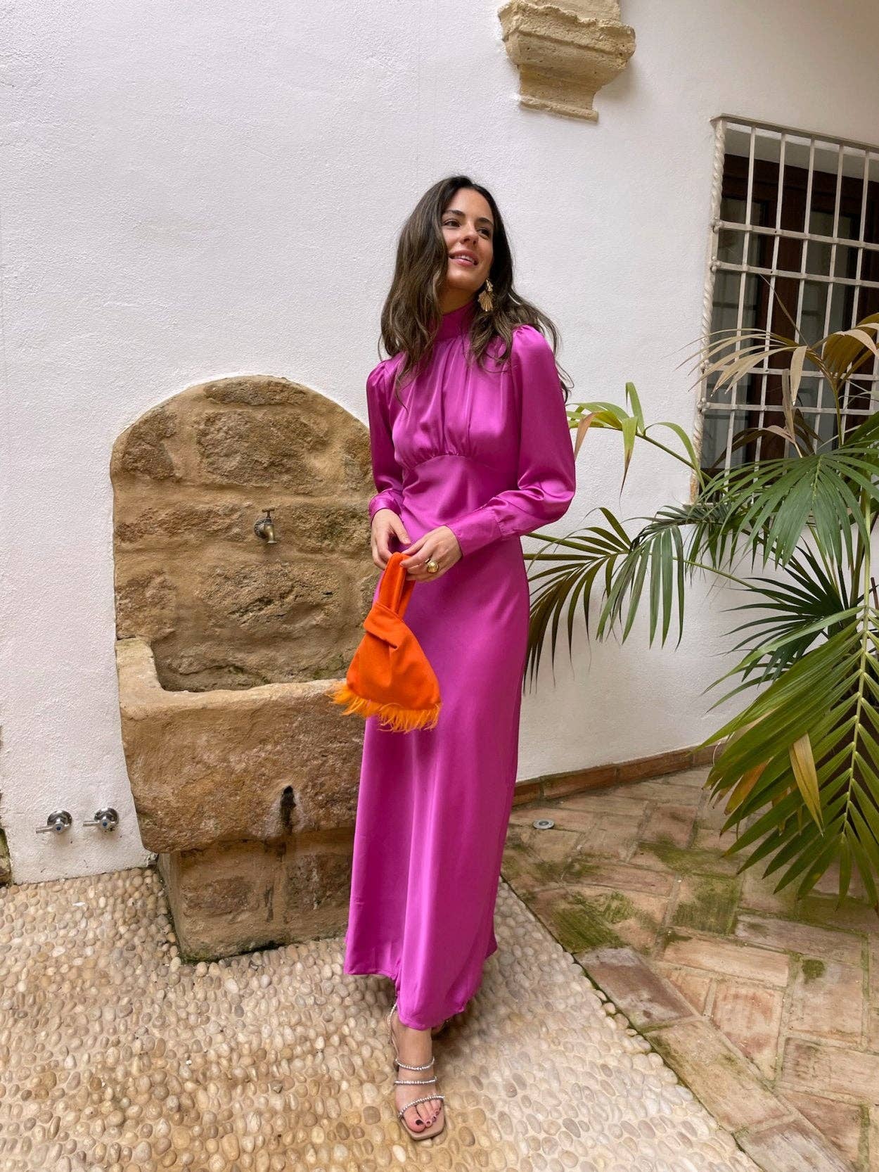 Victoria Satin Midaxi Dress
