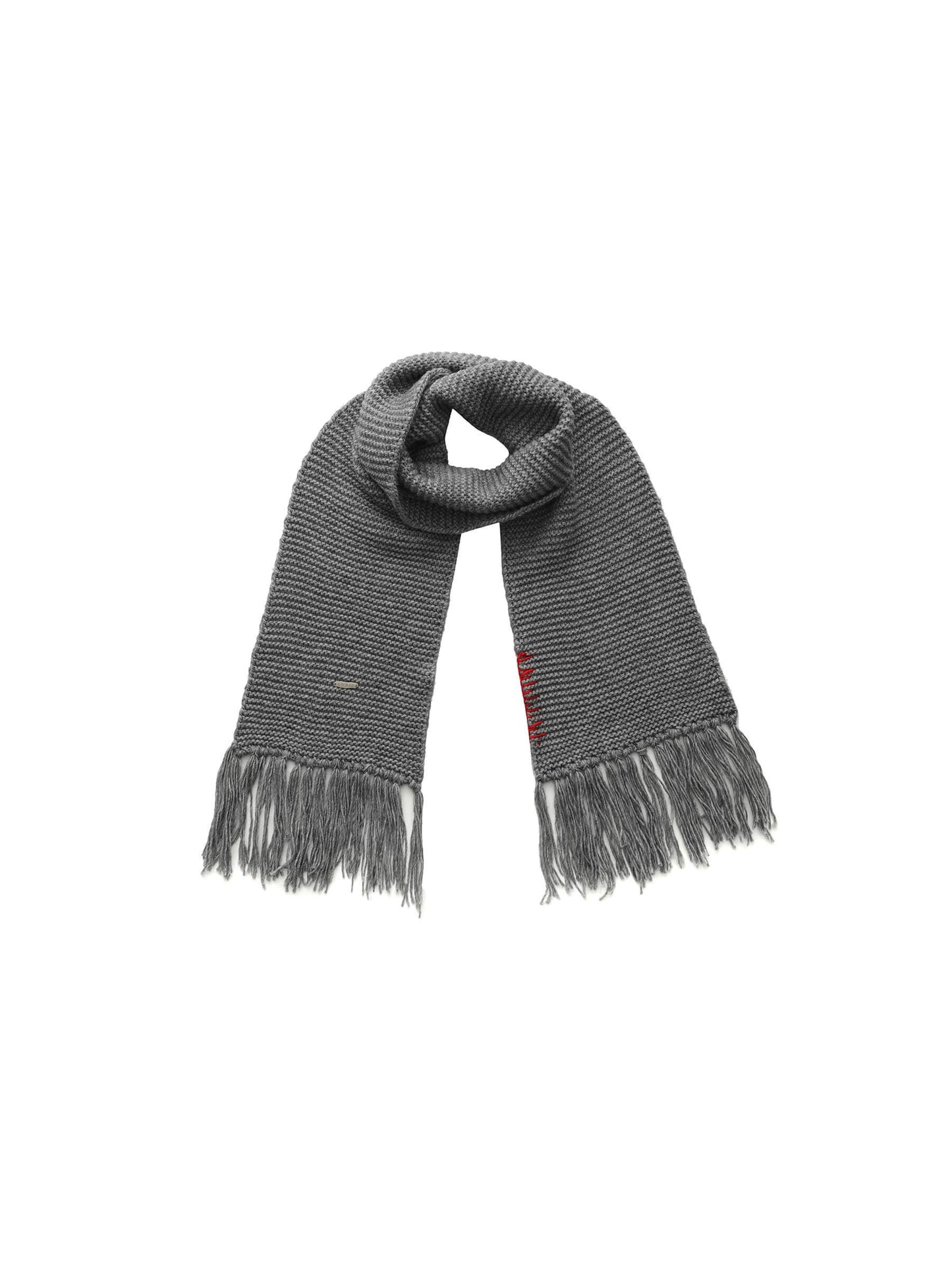 Wool Blend Fringed Scarf