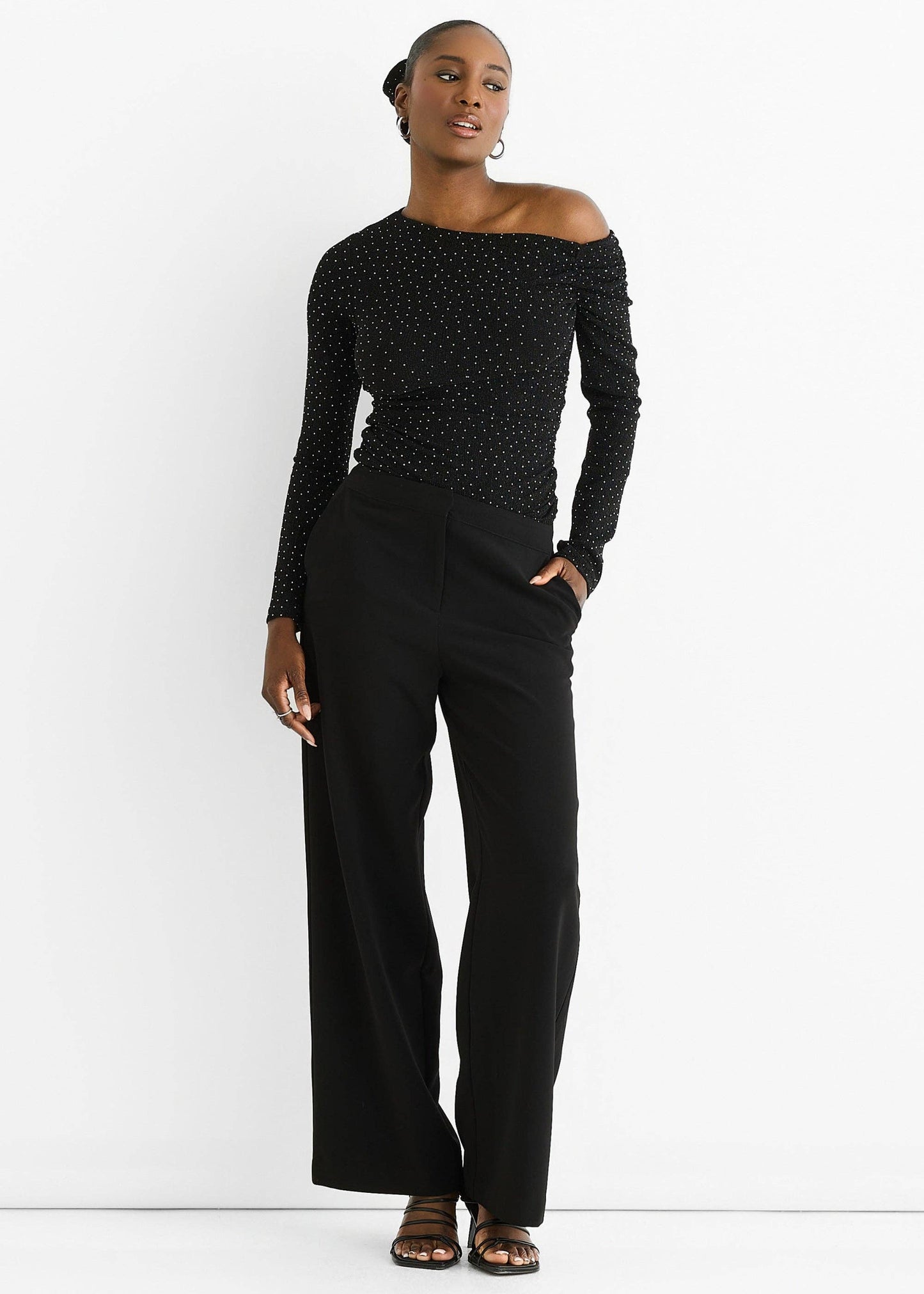 Sophie Diamante Slash Neck Top