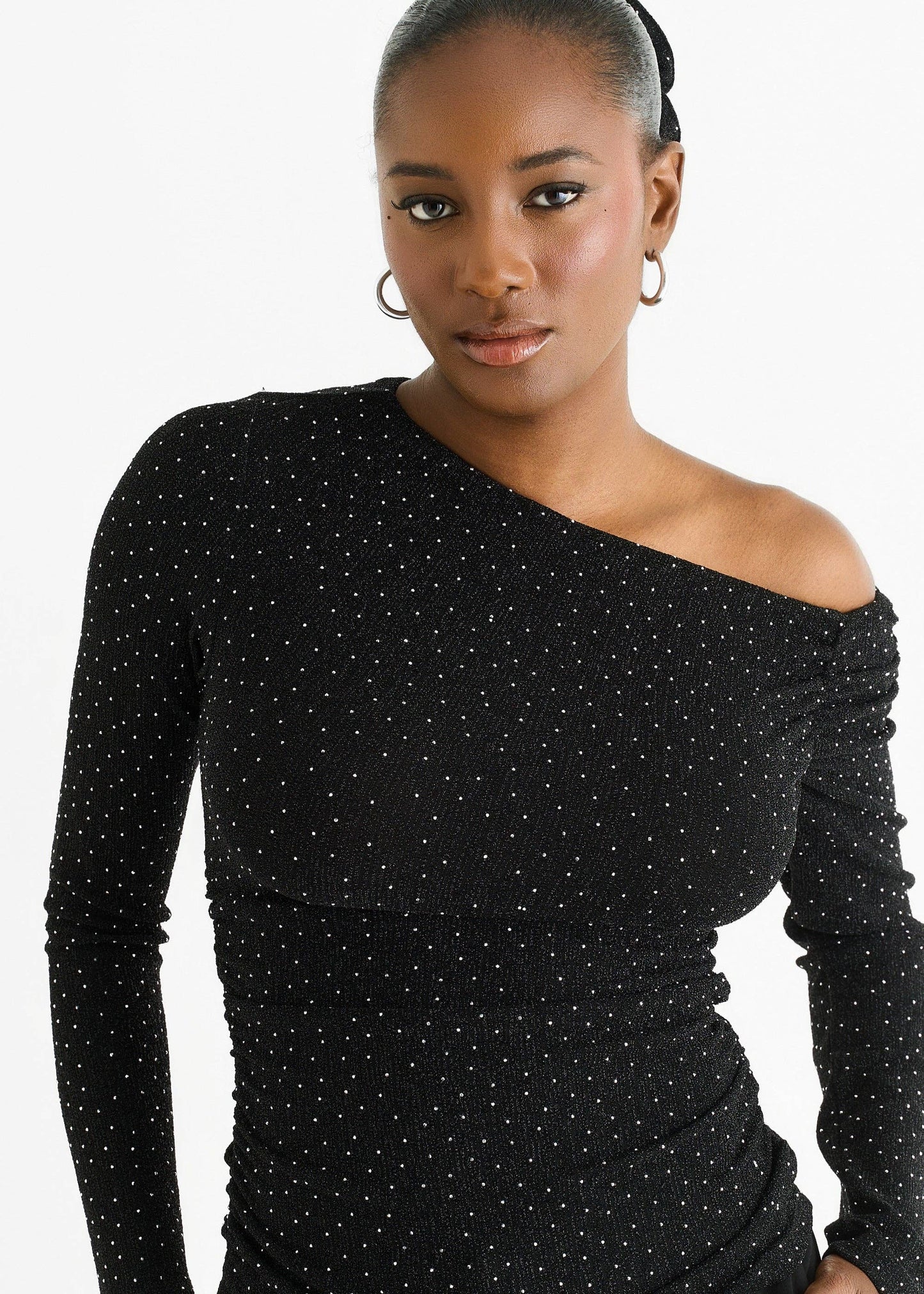 Sophie Diamante Slash Neck Top