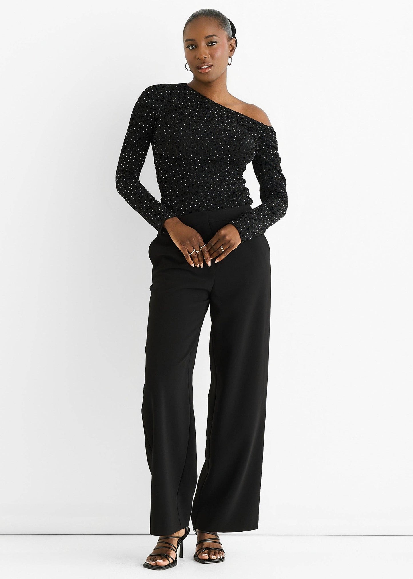 Sophie Diamante Slash Neck Top